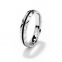 Creative 925 sterling silver wedding ring with black enamel of grain in the Center European and American popular jewelry men rings gift