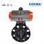 Spring Returned Pneumatic UPVC Butterfly Valve Air Actuated Butterfly Valve EPDM Seat
