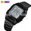 SKMEI 1381 water proof military army casual sport wrist watches men square mens digital watch stainless steel