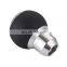 Automobile Universal Silver Aluminum Gearshift Head Original Manual Gear Handle Gear Head Genuine Leather