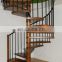 Foshan Indoor Art Metal Stairs Stainless Steel Structural Design Spiral Staircases