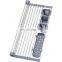 Expandable Roll Up Dish Drying Rack Up to 22.8''with 2 Storage Baskets,Over The Sink Kitchen Rolling up Dish Drainer