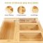 Bamboo Ziplock Bag Storage Organizer Food Storage Bag Organizer And Dispenser Compatible For Drawer