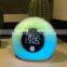 Christmas Gift Wake-Up Alarm Clock Night Light with Blue tooth Speaker