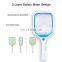 Rechargeable Square Colorful Electric Fly  Mosquitoes Swatter Insect Racket With Led Light