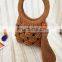 Macrame Handcrafted Brown Women Hand Bag Wrist Bag Clutch