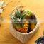 Hot Sale Rattan hanging wall basket for kitchen Hand woven small basket for fruit decor home Vietnam Supplier