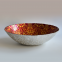 Custom Nordic Red And Gold Colored Glass Dinner Charger Plate And Bowl Tableware Set For Restaurant