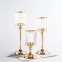 Hot-Selling Cylinder Shape Gold Crystal Candle Holders Table Decorations Crystal Tea Light Candle Holders