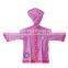 Cartoon Long Durable PVC Yellow Raincoat For Kids