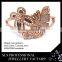 Amazing 925 Silver Jewelry Material Gold Plated Imitation Bangles 2014 Custom Butterfly Bangle