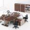 4 Seaters Office Workstation With 32mm Thickness Partition