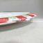 superior design decorative fries 15" round compartment food plastic tray