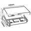 Anti-theft feature Stainless steel toilet roll holder D-103