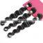 Factory Price Virgin Brazilian Human Hair Weft, Unprocessed Natural Black Loose Wave Hair Extension