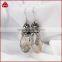 Wholesale handmade earrings, designer jewelry, pave diamond smoky quartz gemstone earrings