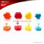 Hot sell colorful 4 pcs plastic christmas cookie cutter set