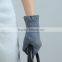 Best Feeling Grey Color Lady Wool Gloves with Wool lining