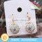 Yiwu Factory Promotional Western Style Zircon Crystal Earring Jewelry