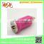 Portable Universal 5V 2.1A Colorful Portable Single USB Port Car Charger for Mobile Phone