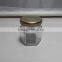 45ml 1.5oz Hexagon Glass Jars for Jam Jar With Gold Metal Lid