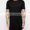 Custom high quality plain men tall black t shirts