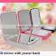Portable Travelling Compact Lighted Mirror With Power Bank for Multiuse