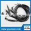 right angle 22awg 20awg18awg 5.5 2.1 mm dc cable male to male