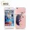 Transparent TPU phone case in pattern , sample free mobile phone fashion designed case for iphone 6/6S PLUS
