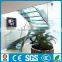 arc steel beam tempered glass panel stairs China supplier--YUDI