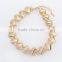 Latest design fancy jewelry silver plated elastic spiral necklace