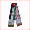 country scarf,130*14cm printing scarf,satin football scarf