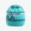 100% acrylic custom jacquard knitted winter hats