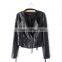 Edging Softshell Women PU Leather Jacket