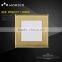 New style 2 gang 1way switch with luxury gold panel deluxe symbol