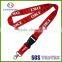customized fancy satin ribbon lanyard