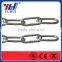 Q195 or Q235 welded galvanized long link chain factory