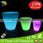 Customized Plastic led flower pot/led illuminated flower pot/LED solar flower vase