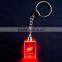 Wholesale crystal rectangle led keychain for laser engraving