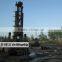 Water well drilling equipment rig with DTH hammer and air compressor