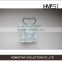 Heart shaped glass candle holder decoration