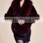 Classic Design Natural Real Mink Fur Stole / Russian Style White Fur Shawl