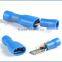 Newest 6.3mm Blue Fully Insulated Female Spade Electrical Connector Crimp Terminals