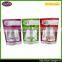 High Quality Free Sample Freight Pay Via Paypal Zipper Chinemys Reevesii Food Plastic Pouch With Clear Window