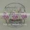 Flower decorate ceramic tea cup and saucer set