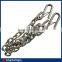 Trailer safety chain with S hooks,NACM90 standard 1/4"X 48" size chain with S hooks