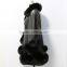 Fashion design sheep leather coat with fox fur trim / sheep leather jacket