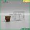 empty square glass food storage jar with cork