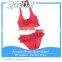 Micro Bikini Cute Rose Red Children's Swimwear