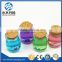 Fancy pudding glass bottles mini glass bottle with plastic lid
